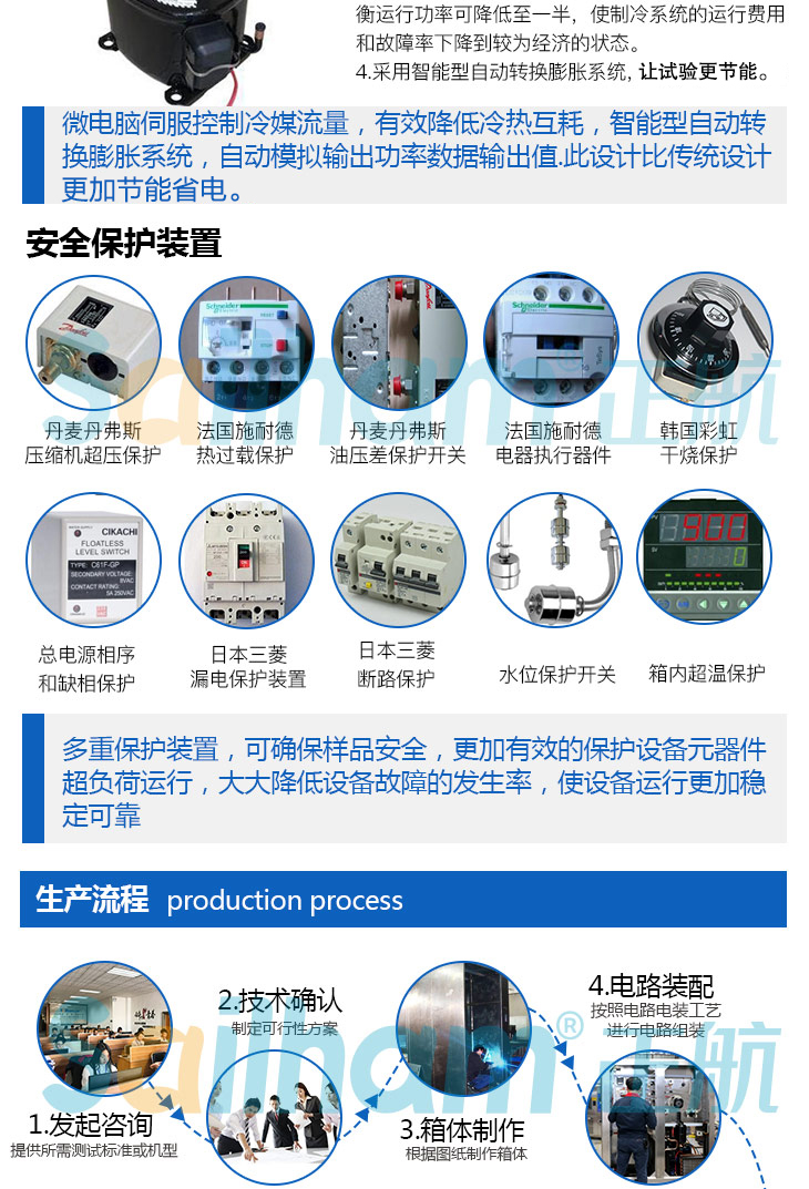 線材高低溫測試箱保護(hù)裝置